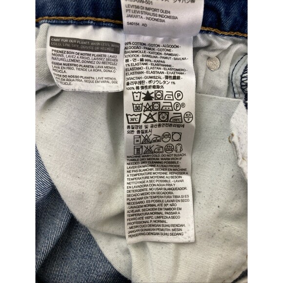 Levi’s 511 Straight Jeans Men’s 36x32 Blue Cotton Stretch Medium Wash - Picture 10 of 11